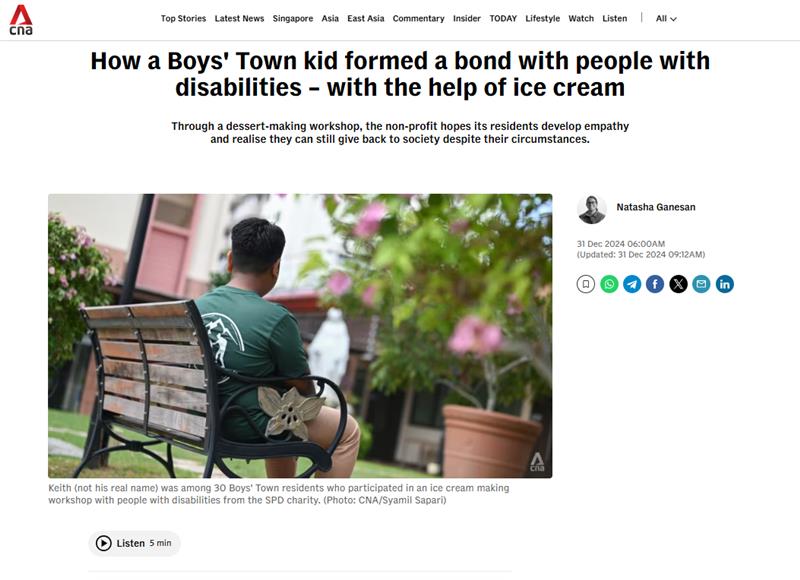 How a Boys' Town kid formed a bond with people with disabilities – with the help of ice cream